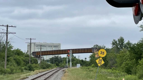 Snapshot of the Ellwood Rail Flyover - July 13, 2021