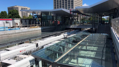 Snapshot of Tunney's Pasture Station - August 10, 2018