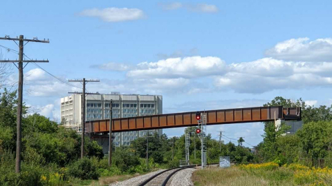 Snapshot of the Ellwood Rail Flyover - August 14, 2021